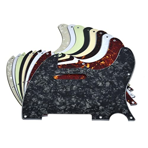KAISH 8 Hole Tele Style Guitar Pickguard TL Pick Guard with Pickup Mounting Screw Holes for Tele/Telecaster White Pearl - Image 5