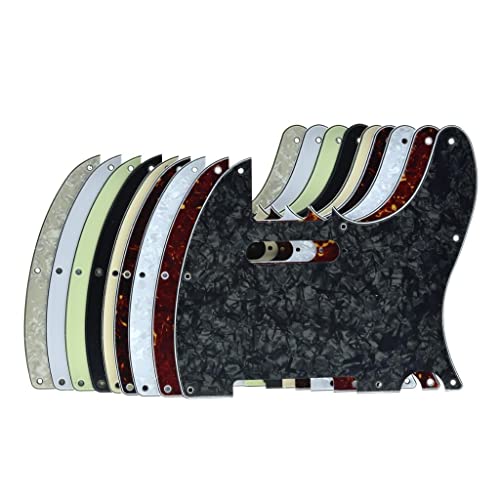 KAISH 8 Hole Tele Style Guitar Pickguard TL Pick Guard with Pickup Mounting Screw Holes for Tele/Telecaster White Pearl - Image 2