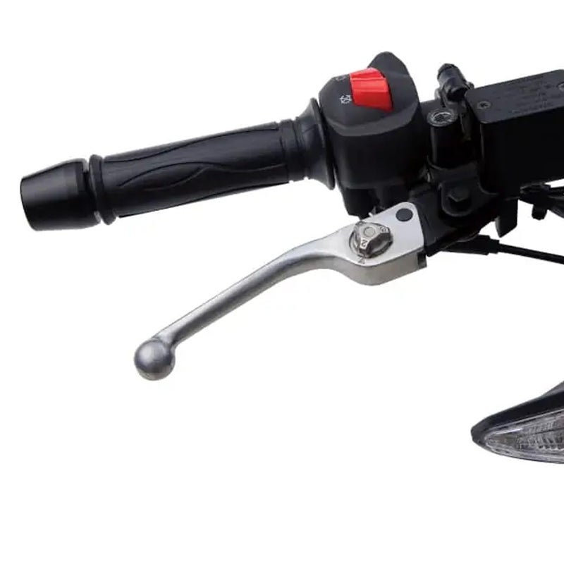 TVS Bike Adjustable Brake Lever for BS6 RTR Bikes, Ajustable CAM for 3 Position, 14mm Travel, Handle Guard Aluminium Material, Silver - Image 2