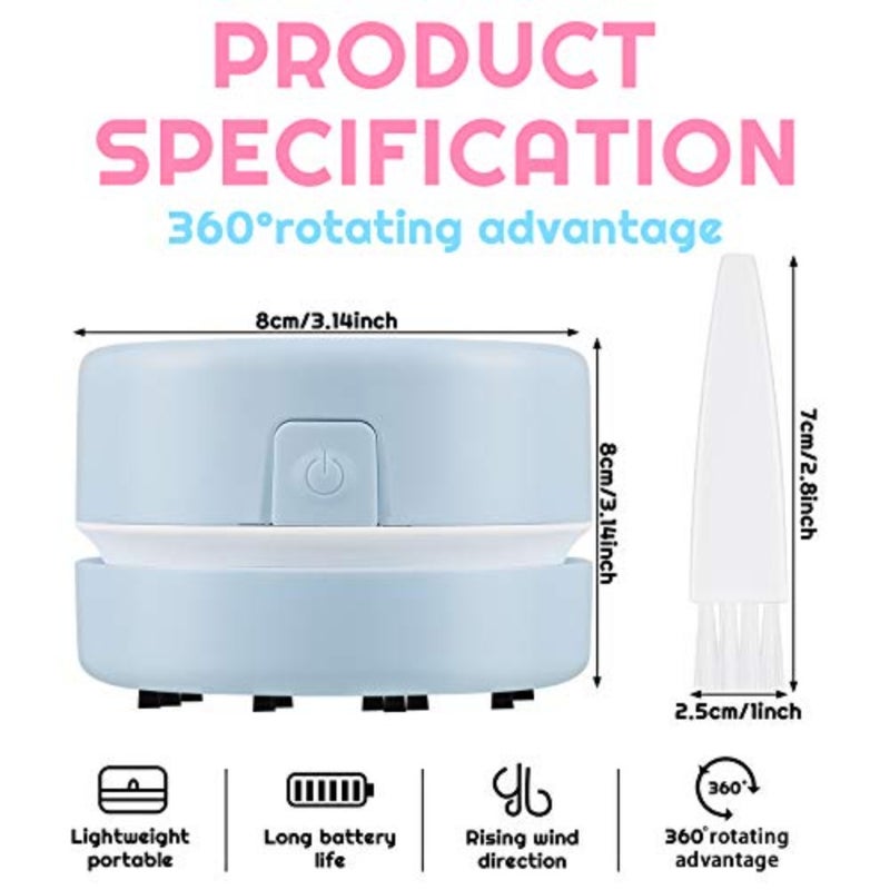 2 Pcs Diamond Painting Tool Drill Quicker Picker for Spilled Diamonds 5d Painting Accessories Vacuum Cleaner Mini Table Desktop Sweeper Organizer Clean Art Beads Crumb - Image 2