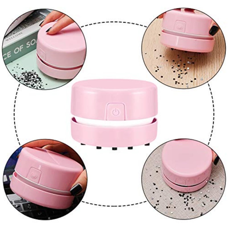 2 Pcs Diamond Painting Tool Drill Quicker Picker for Spilled Diamonds 5d Painting Accessories Vacuum Cleaner Mini Table Desktop Sweeper Organizer Clean Art Beads Crumb - Image 5
