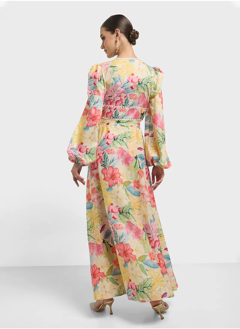 Khizana Floral Print Dress
