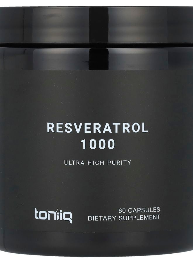 Toniiq Resveratrol 1000 60 Capsules