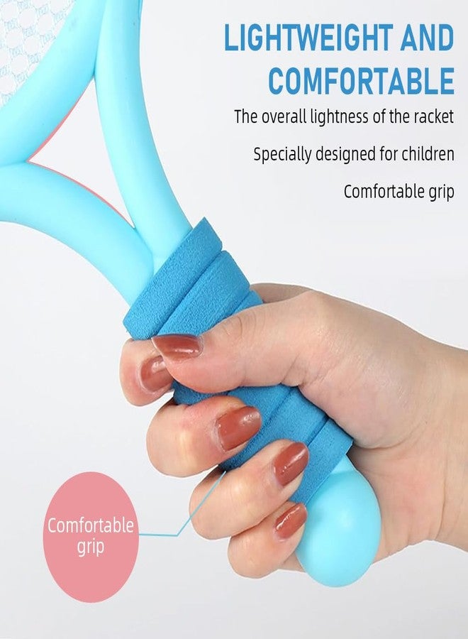 برو بيروس مجموعة ألعاب مضارب رياضية للأطفال من بروبيروس®، تتضمن كرتين للتنس وكرتين للريشة الطائرة، مضرب أطفال مقاس 9 بوصات، مقبض مغلف برغوة EVA، تصميم خفيف الوزن، مناسبة للأعمار من 6 سنوات فما فوق. - Image 3