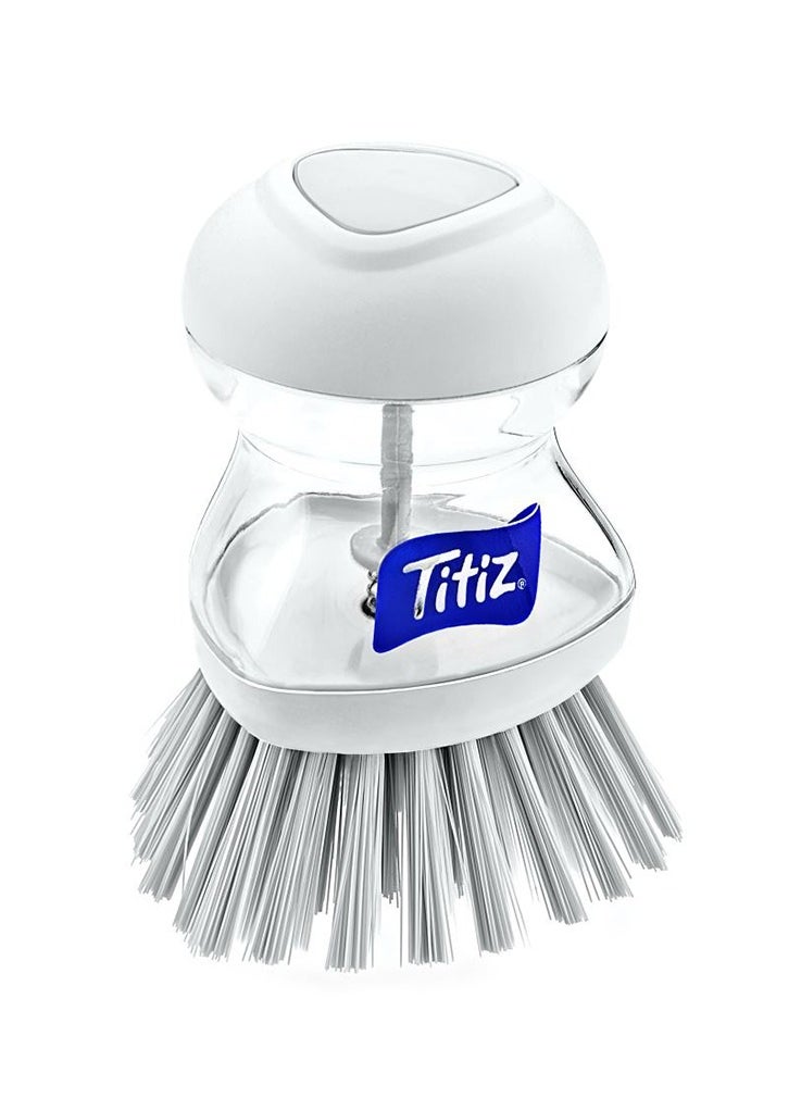 Titiz Soap Dispensing Palm Dish Brush 