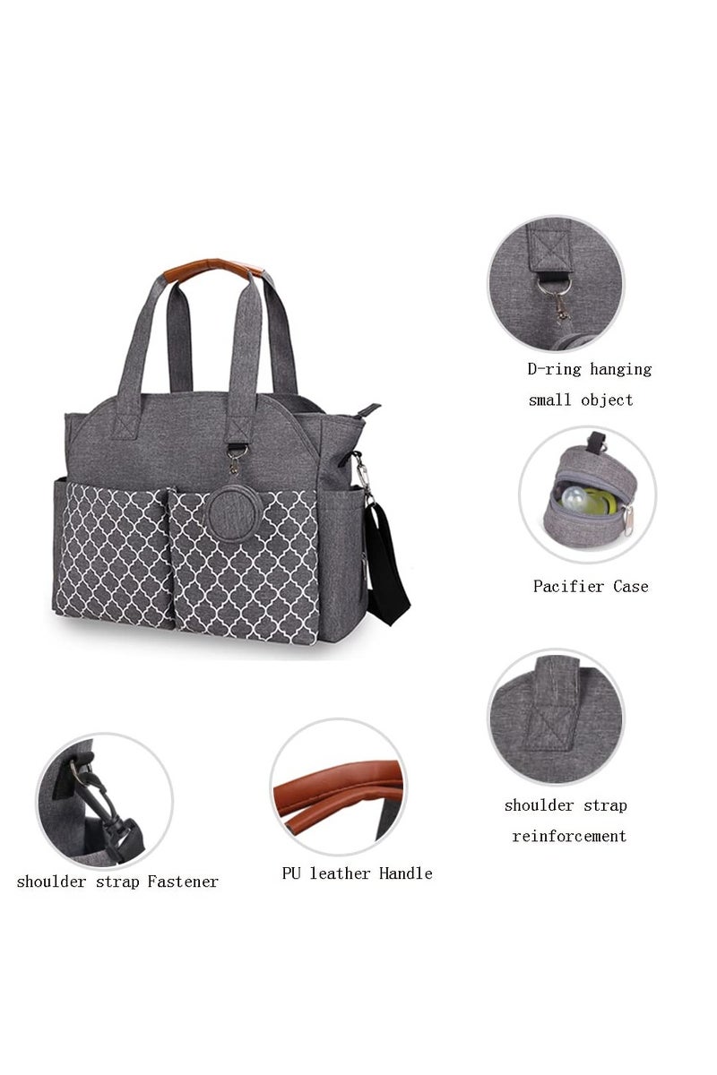 كي واي دي حقيبة حفاظات متعددة الوظائف مع لوحة تغيير مدمجة -حقيبة أطفال متنقلة مع شريط قابل للضبط وتخزين كبير - Image 5