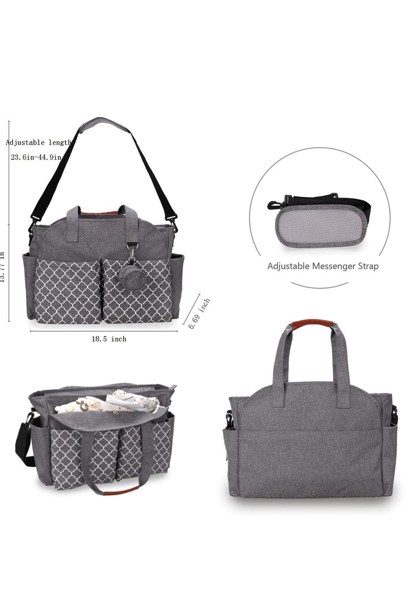 كي واي دي حقيبة حفاظات متعددة الوظائف مع لوحة تغيير مدمجة -حقيبة أطفال متنقلة مع شريط قابل للضبط وتخزين كبير - Image 2