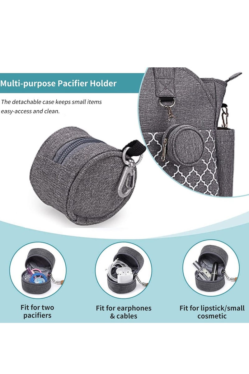 كي واي دي حقيبة حفاظات متعددة الوظائف مع لوحة تغيير مدمجة -حقيبة أطفال متنقلة مع شريط قابل للضبط وتخزين كبير - Image 4