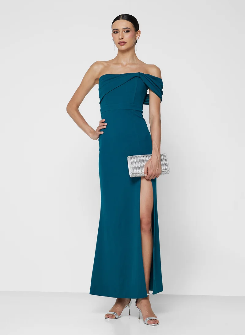 TFNC Roshina Side Slit Maxi Dress