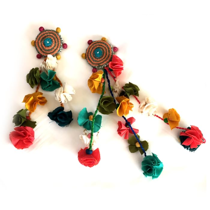 Handmade Fabric Tassels latkan for Blouse Lehenga Dress Decor and DIY