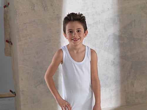Brix Boys' White Tank top 100% Cotton - Super Soft Undershirts 4-Pack tees. - Image 4