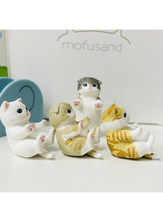 Cat Mofusand Cat Park Slide Hand Office 4 Boxed Ornaments-Color:A Set Of 4 Models (there Are 4 Slides)  - Image 4