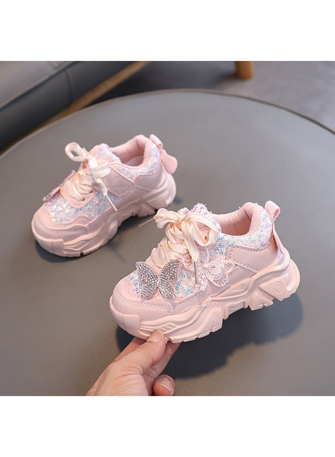 Girls' Sneakers  Autumn Children's Floral Chinese Style Dad Shoes Casual Shoes Big Kids Breathable Shoes