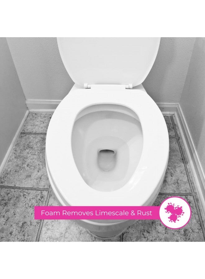 Astonish Astonish Foaming Pink Peony Toilet Bowl Cleaner - Deep Cleaning Limescale, Calcium & Rust - No Bottle, Removes Hard Stains - Box of 8 Tablets - Image 3