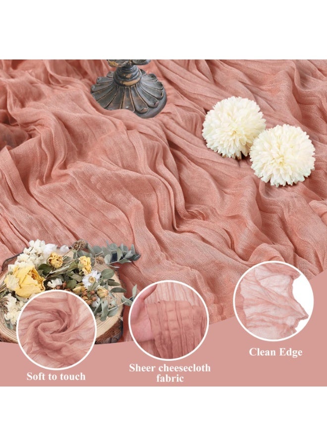 Neox Table Runner,Translucent Table Runner Chessian Tablecloth for Wedding Reception Bridal Shower Party Decoration Table Centerpiece 90*400cm - Image 4