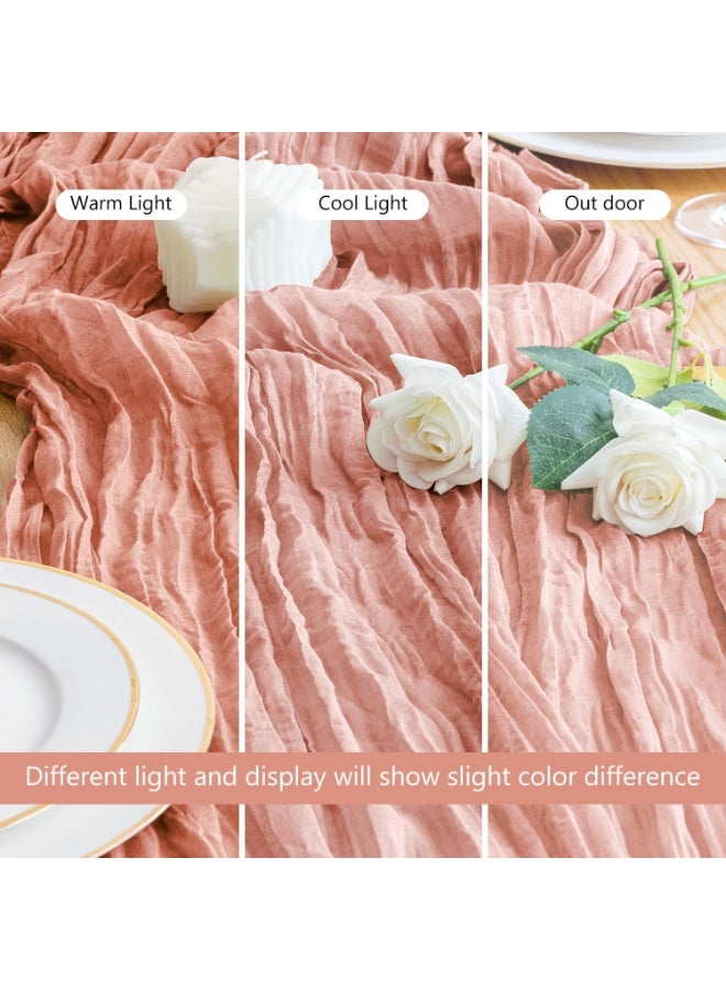 Neox Table Runner,Translucent Table Runner Chessian Tablecloth for Wedding Reception Bridal Shower Party Decoration Table Centerpiece 90*400cm - Image 5