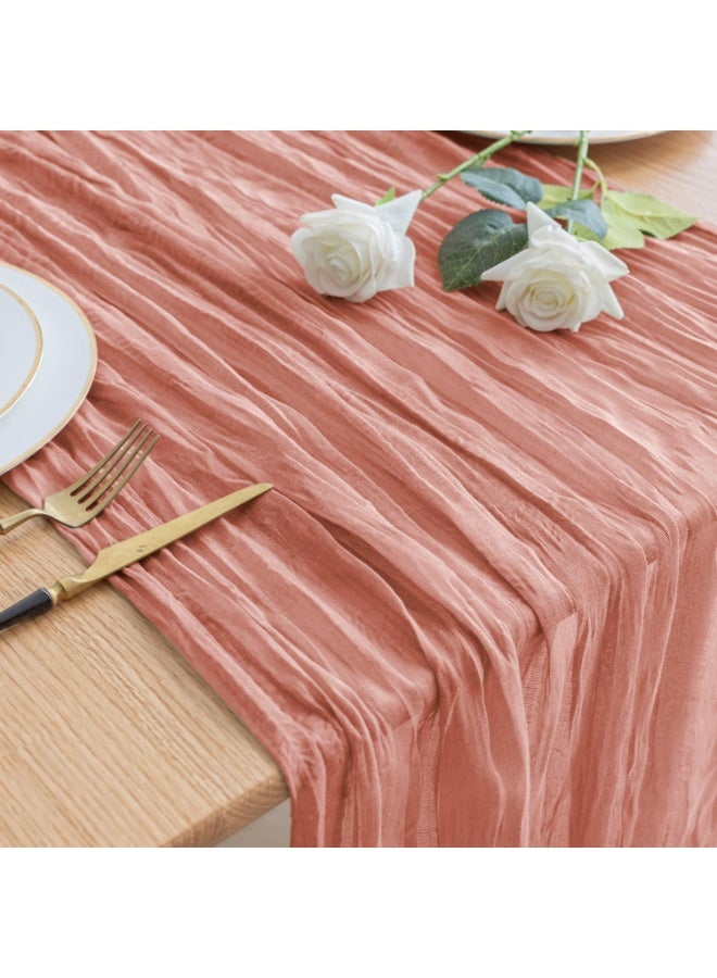 Neox Table Runner,Translucent Table Runner Chessian Tablecloth for Wedding Reception Bridal Shower Party Decoration Table Centerpiece 90*400cm - Image 3