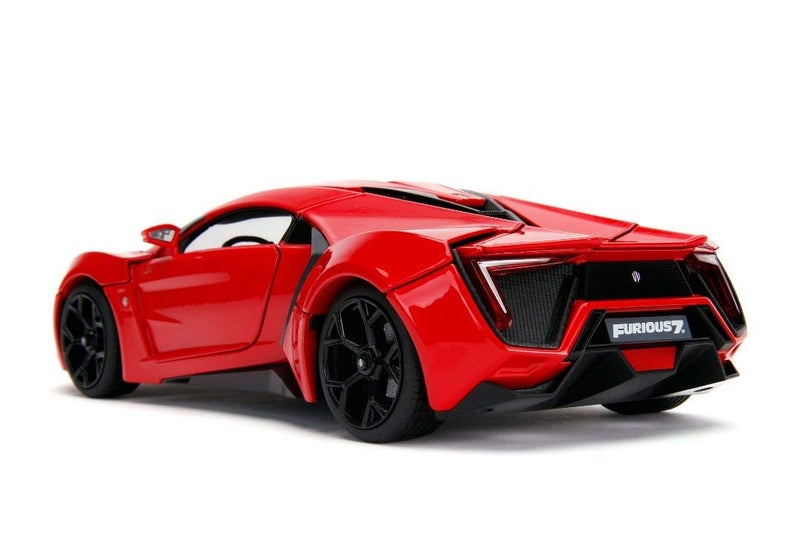 Jada Toys سيارة ليكان هايبرسبورت مصنوعة من المعدن 1:18 من فيلم فاست أند فيوريوس مع شخصية دوم بطول 3 إنش، ألعاب للأطفال والبالغين - Image 4