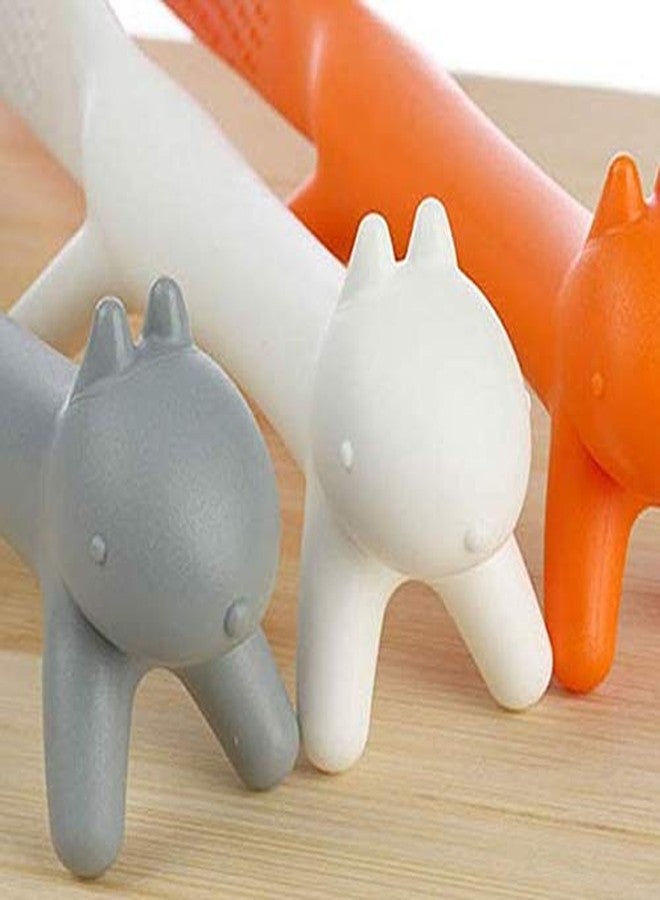 DNHCLL Pack of 3 Lovely Squirrel Shape Standing Spoon Non-stick Rice Spoon Fashion Rice Cooker Dishes Filled Scoop Shovel Creative Household Kitchen Tools - Image 4