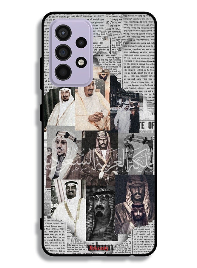 Tolwak Samsung Galaxy A52 4G Protective Case Cover Saudi Kings In News Paper - Image 1