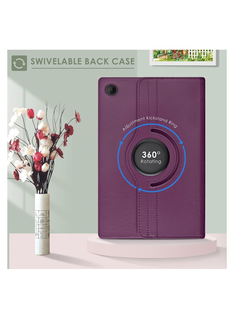 Galaxy Tab A8 Case 10.5 inch,Auto Sleep/Wake 360° Rotating Stand Folio Leather Case - Image 4