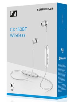 Sennheiser Sennheiser CX 150BT Bluetooth 5.0 Wireless Headphone - 10-Hour Battery Life, USB-C Fast Charging, Two Device Connectivity - White  - Image 4