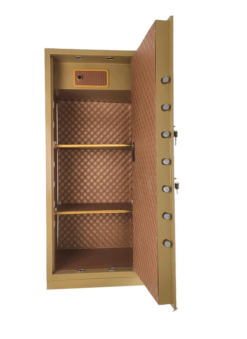 LOTFY GROUP - Semi-armored safe with electronic lock and 2 keys and knob  for enhanced security.H150*W65*D60CM200KG - Image 1