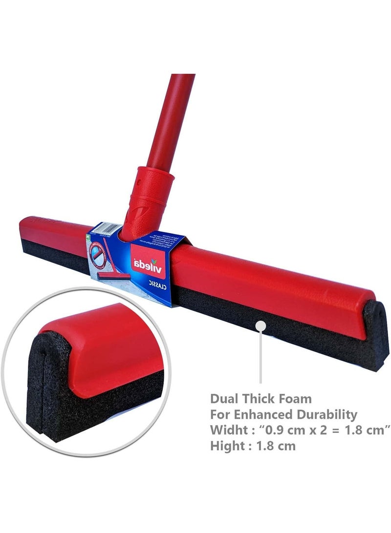 Classic Floor Wiper, High Water Wiping Efficiency, Universal Handle, 52 cm - Image 4