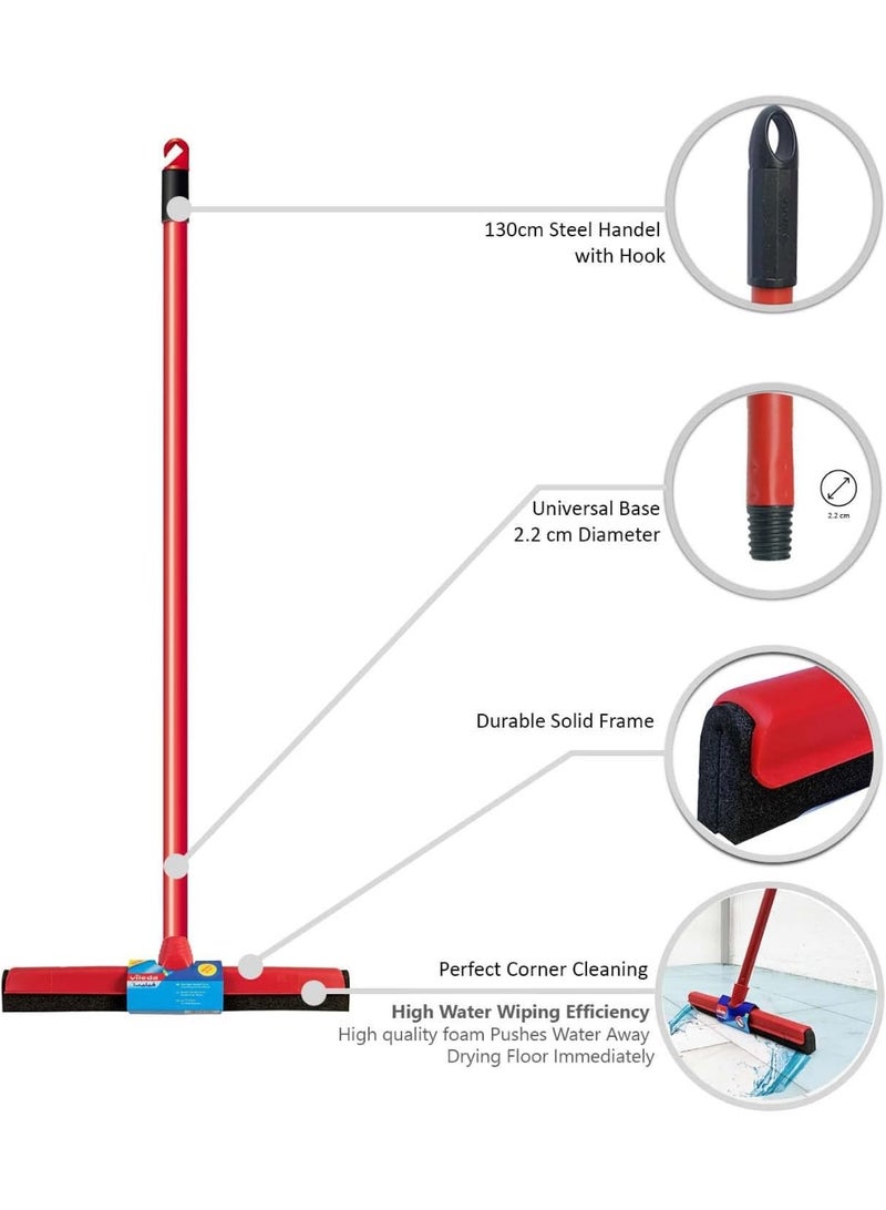 Classic Floor Wiper, High Water Wiping Efficiency, Universal Handle, 52 cm - Image 3