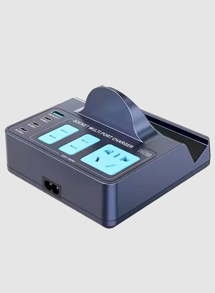 general 140W Smart Wireless USB C Charger Fast Charging PD Socket Universal Multifunctional Charger Holder for Cellphones Watches Pad - Image 3