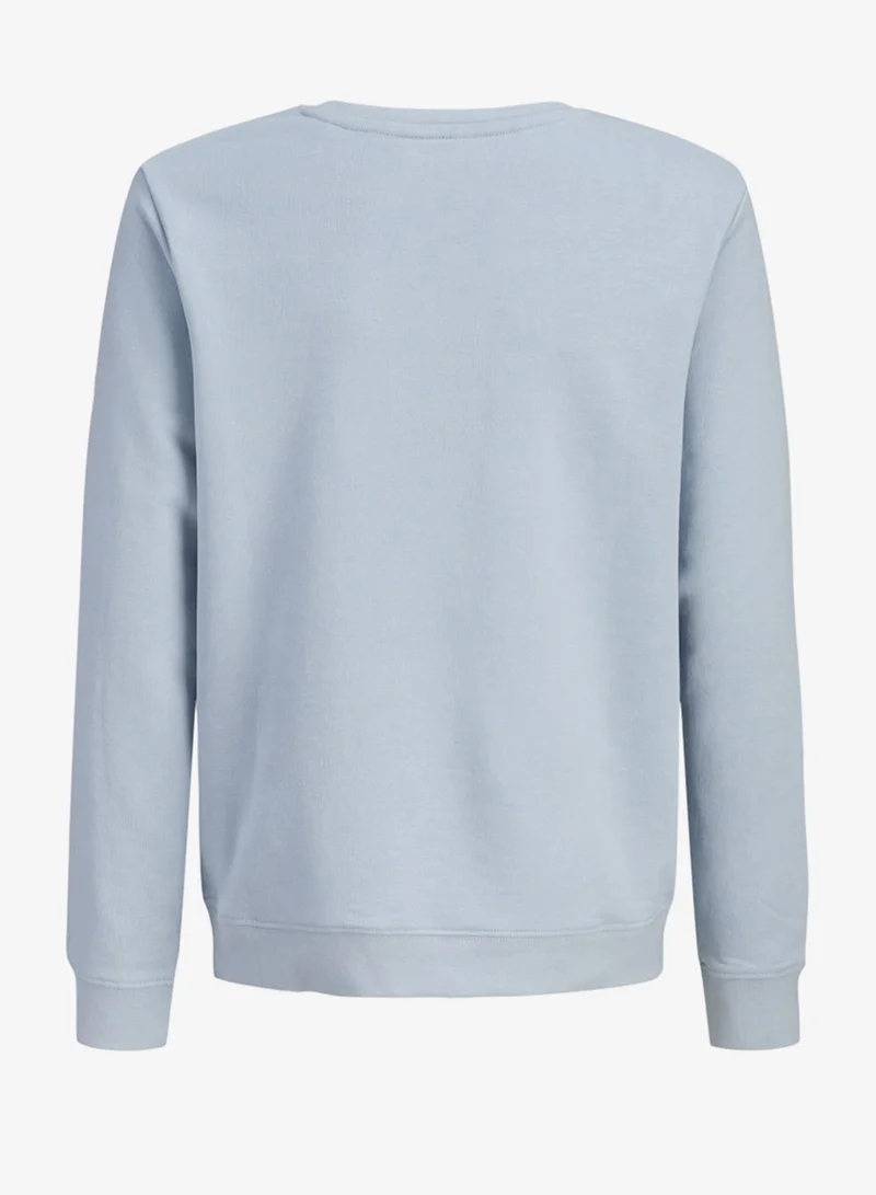 جاك وجونز جونيور سويت شيرت أطفال مطبوع بياقة دائرية