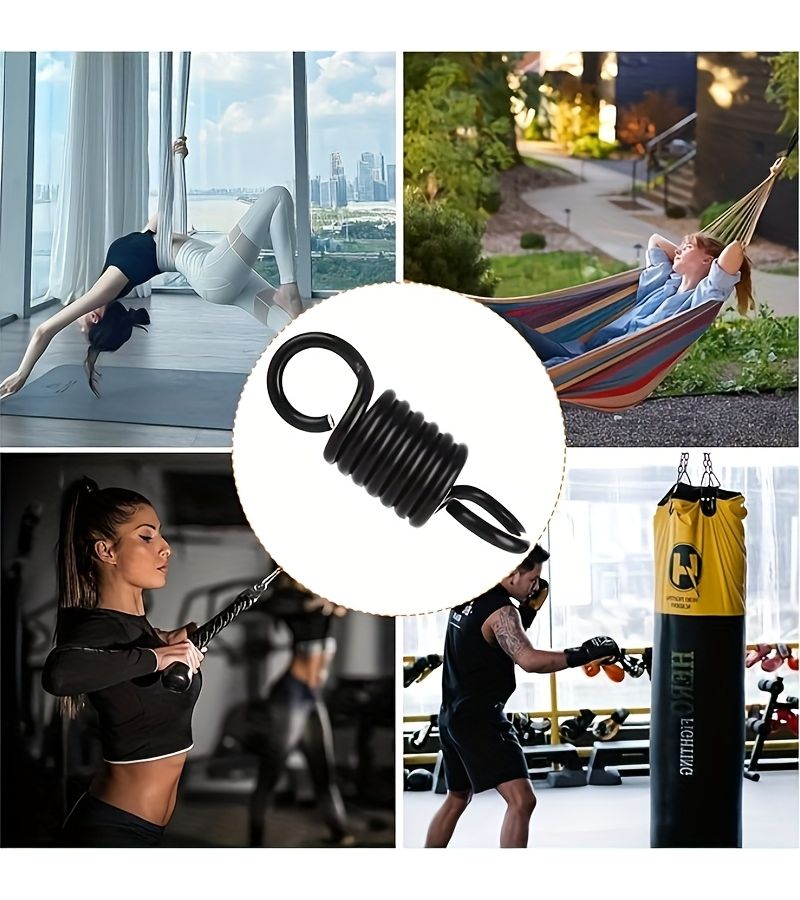 1pc 5 Inch Heavy Duty Spring for Porch Swings Hanging Chairs Punching Bags Black - Image 5