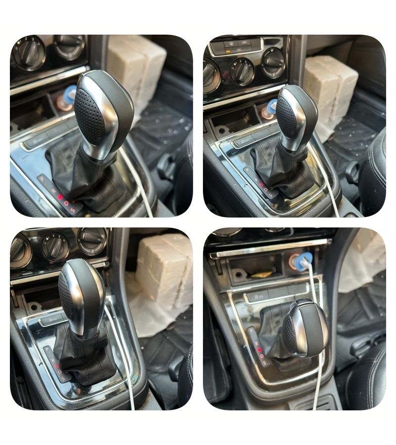 غطاء جانبي لمقبض ناقل الحركة الفضي غير اللامع لسيارات فولكس فاجن غولف GTI وباسات CC وجيتا - Image 1