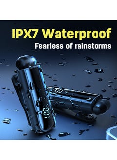 Admos Wireless Business Bluetooth Headset In-Ear Hands free Telescopic Clip Earphone With Mic  - Image 3