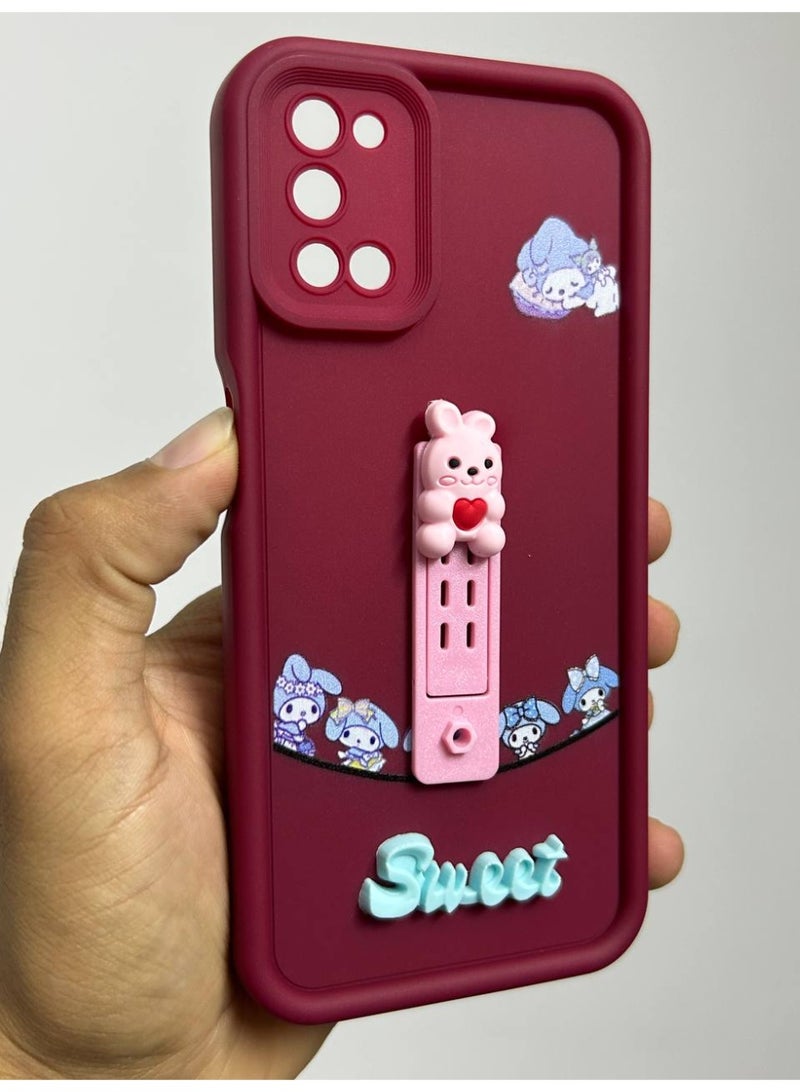 جراب خلفي بتصميم كرتوني جديد عليه كلمه Sweet متوافق مع هواتف Oppo A52 - A72 - A92 - Image 1