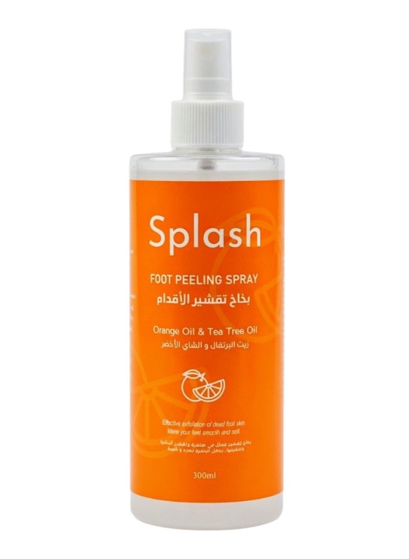 Splash Exfoliating foot Spray With Orange Oil and Green tea Leaves Skin Feeling Fresh and Smooth. 300ml - Image 1