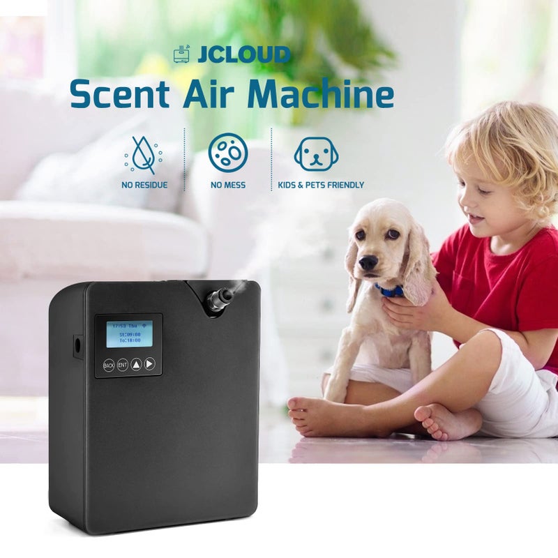 JCLOUD Smart Scent Air Machine with Cold Air Tech for Home, Professional Waterless Essential Oil Diffuser 300ML, HVAC Scent Diffuser for Essential Oils for Large Room, Office, Spa, Black - Image 3