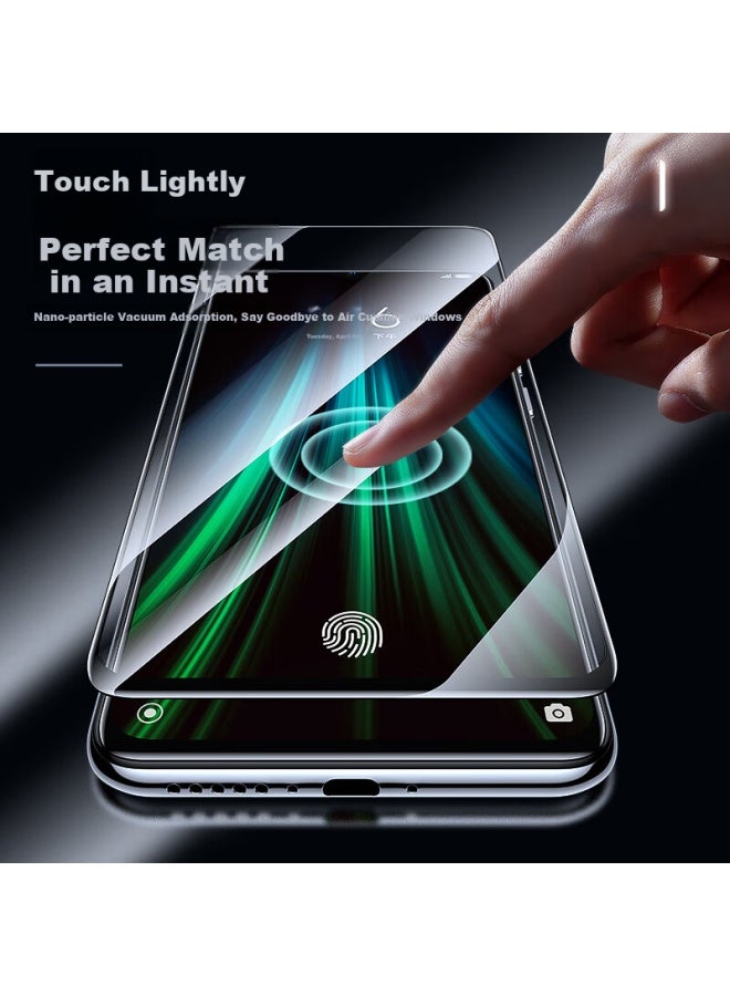 ISKA Yisika Tempered Glass Screen Protector For Redmi Note 8 Pro, Full Coverage Hd Clear Anti-scratch Anti-scratch Anti-fingerprint Protective Film For Redmi, Jm190 Black - Image 3