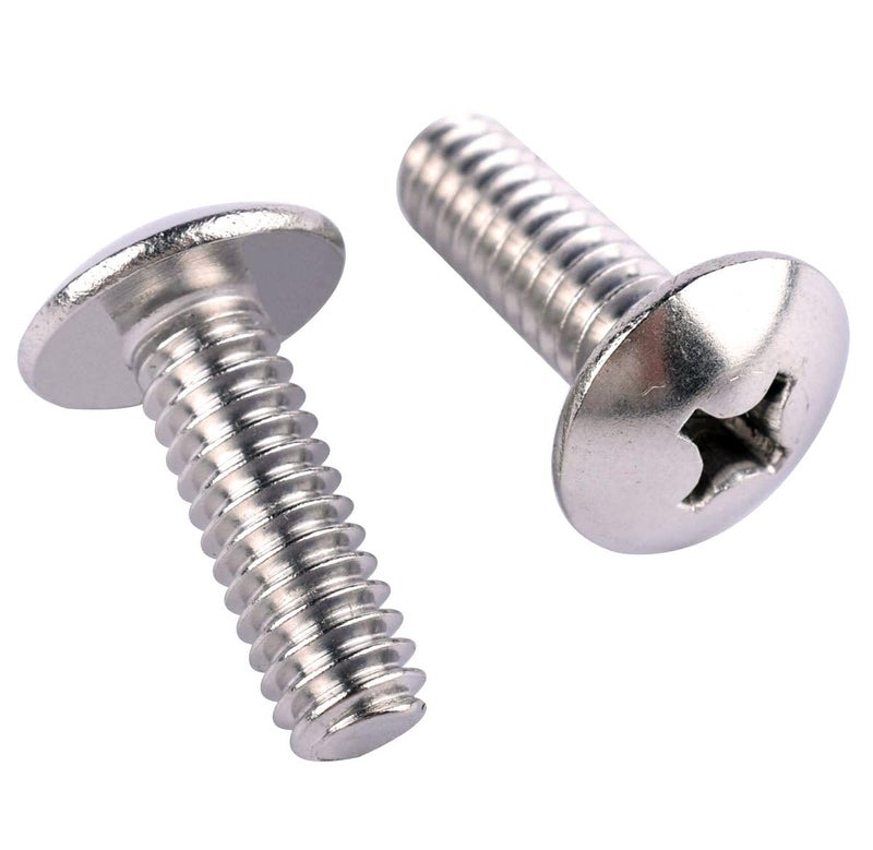 KOSJETHAS Store #8-32 x 1/2" Truss Head Phillips Machine Screws, 304 Stainless Steel 18-8, UNC Full Machine Thread, Bright Finish, Quantity 50Pcs - Image 1