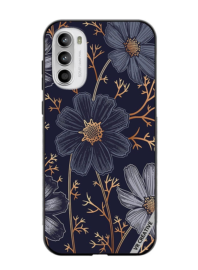 VR CREATIVE Protective Case Cover For Motorola Moto G82 Flower Design Multicolour - Image 1