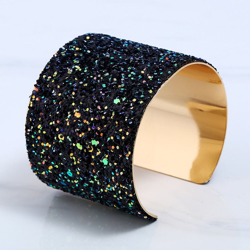 💍 واسع مزين بالترتر أسود لافت - Image 4