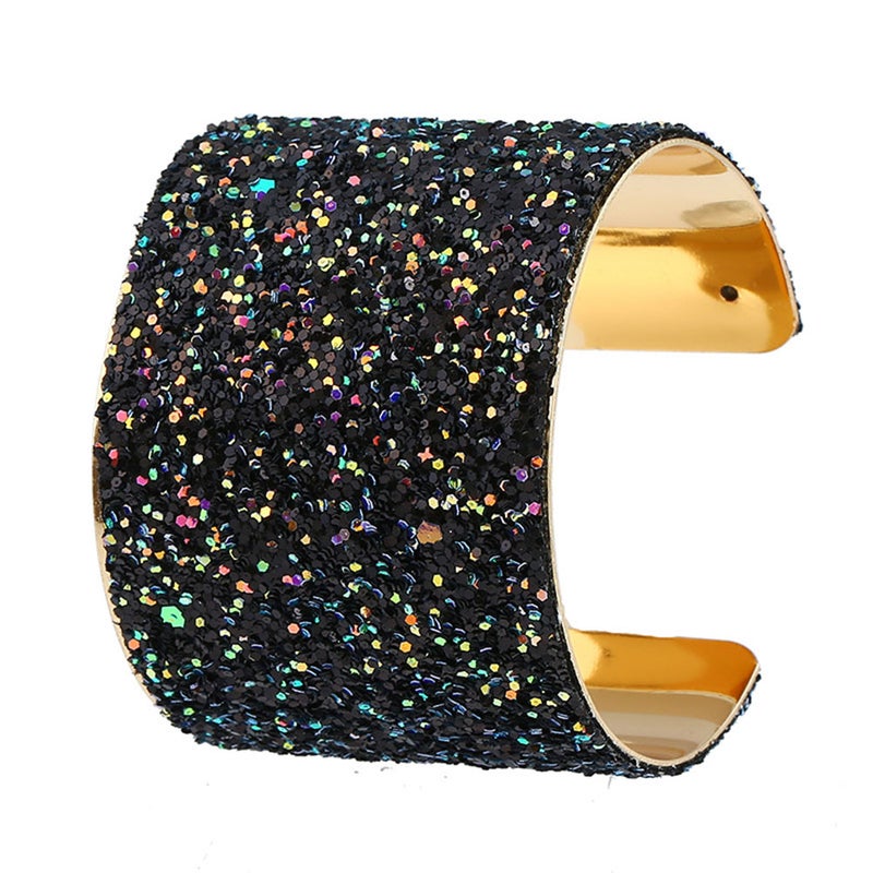 💍 واسع مزين بالترتر أسود لافت - Image 2