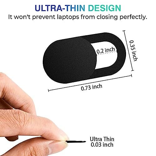KACA Webcam Cover, Privacy Protector Webcam Cover Slide, Compatible with Laptop, Desktop, PC, Smartphone, Protect Your Privacy and Security, Strong Adhesive, Set of 3 - Image 3
