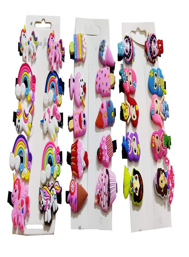 ARTBOX 30 pcs Mix Designs Girlish Hair Clips Set Baby Hairpin for Kids Girls Toddler Barrettes Hair Accessories (30 Piece) Whole Sale Pack - Image 1