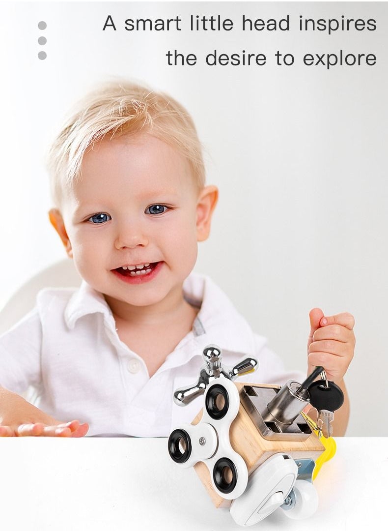 Kutis - Busy Cube Activity Board Educational Toy for Toddlers Kids - Image 1
