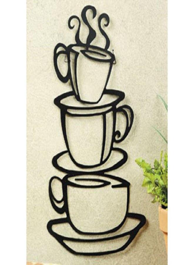 Super Z Outlet Black Coffee Cup Silhouette Metal Wall Art for Home Decoration, Java Shops, Restaurants, Gifts - Image 4