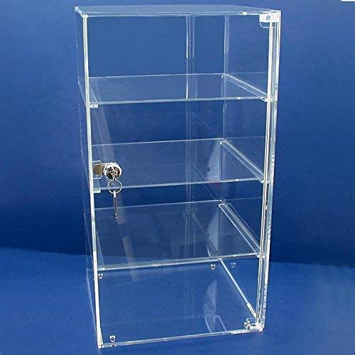 FindingKing Acrylic Countertop Jewelry Locking Showcase Display