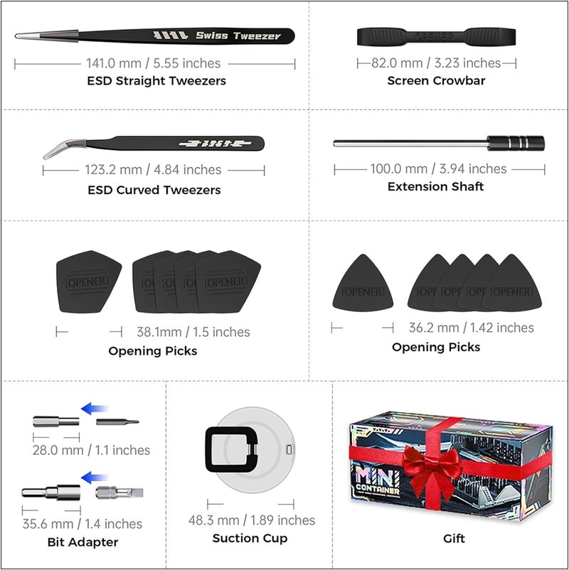 JAKEMY Small Electric Screwdriver Set JAKEMY Smart 3 Torque Cordless Screwdriver Kit Compact Power Screwdrivers with 160 Precision Bits for Computer Laptop iPhone PS5 Xbox Watch Jewelry Eyeglasses  - Image 5