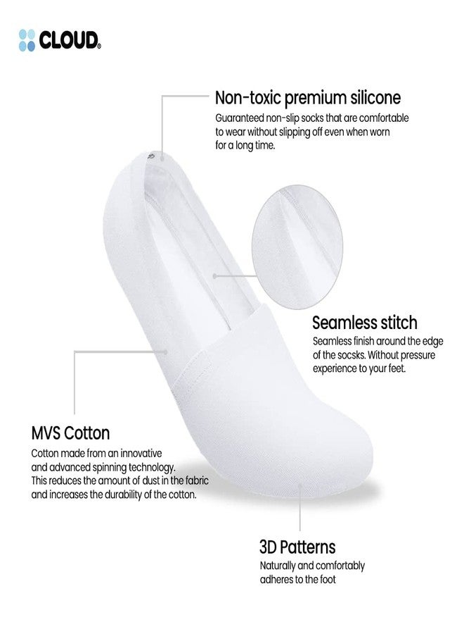 كلاود جوارب كلاود المخفية، جوارب قطنية قصيرة غير قابلة للانزلاق، مناسبة للرجال والنساء، مثالية للأحذية الرياضية والأحذية المسطحة وأحذية القوارب. - Image 2