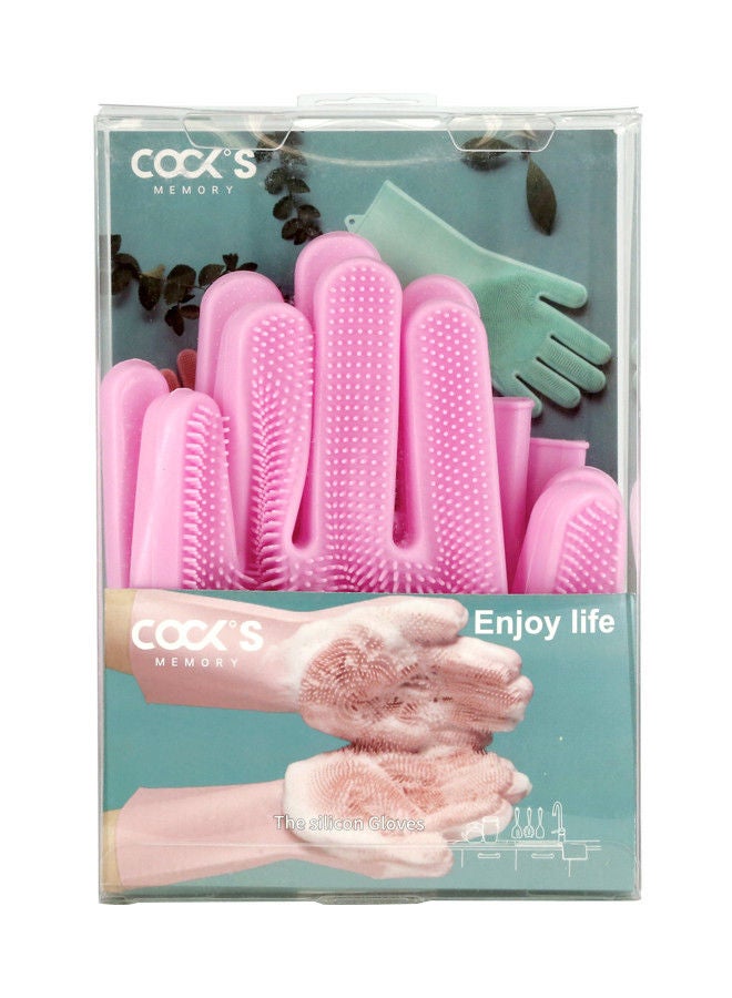 Cock Silicone Scrubbing Gloves – Reusable Multi-Purpose Cleaning Gloves for Kitchen, Bathroom, Dishwashing, Pet Care, and Car Cleaning (1 Pair, Assorted Colors)  - Image 3